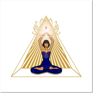 Golden Pyramid of Meditation Posters and Art